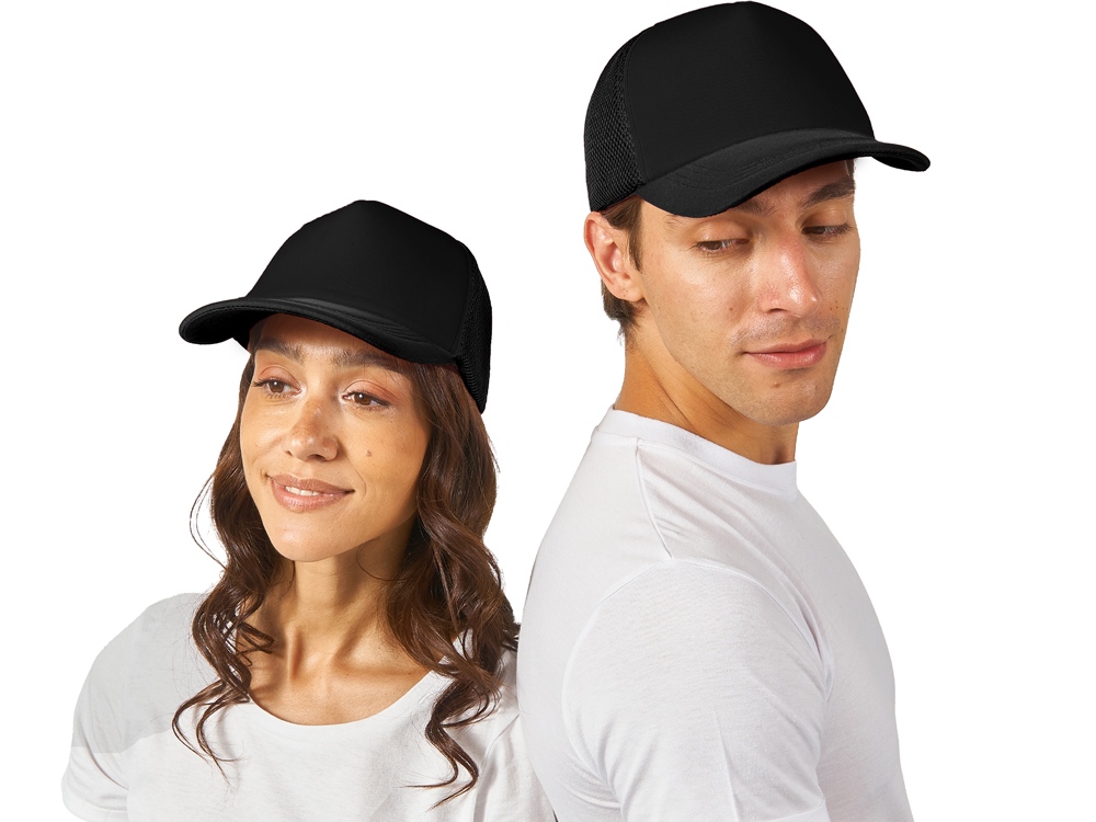 Бейсболка с сеткой Newport, черный-0