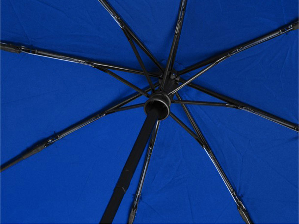 21-дюймовый зонт автомат Bo из переработанного ПЭТ-пластика, ярко-синий-3