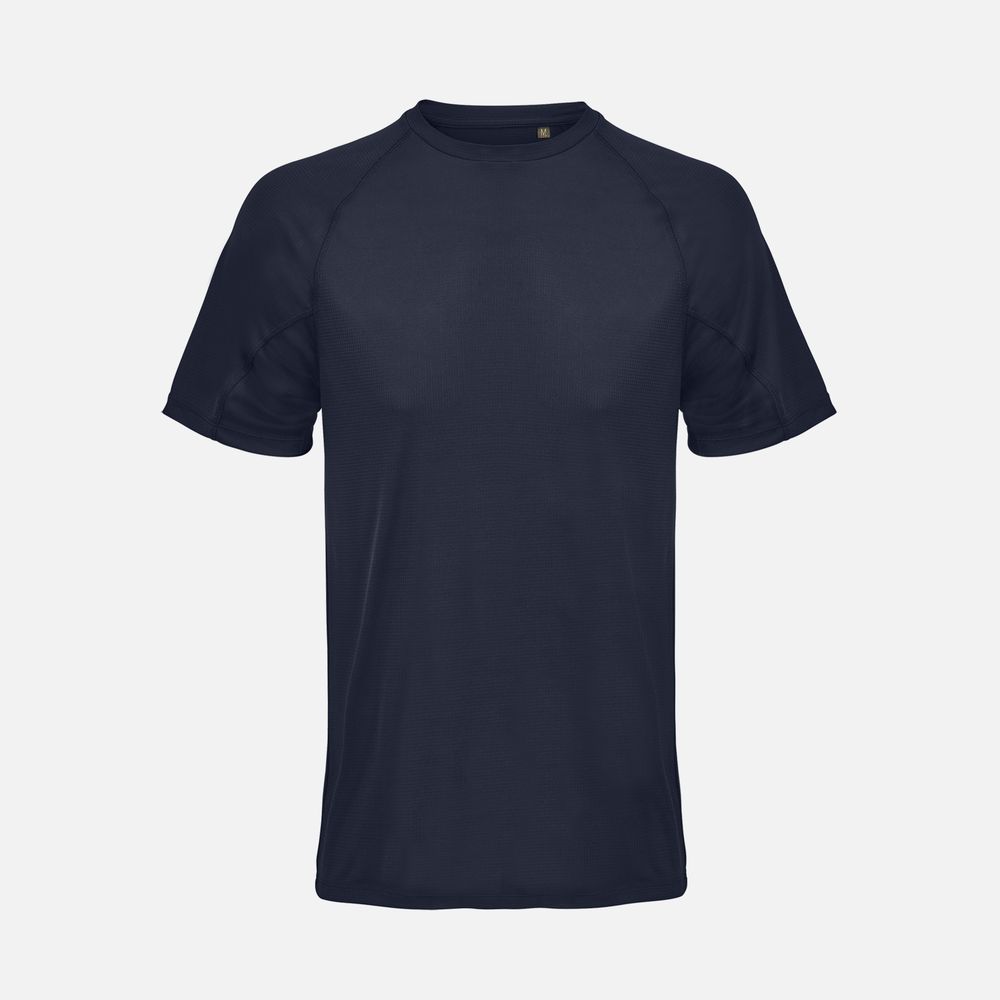 Футболка спортивная унисекс Vortex, темно-синяя-0