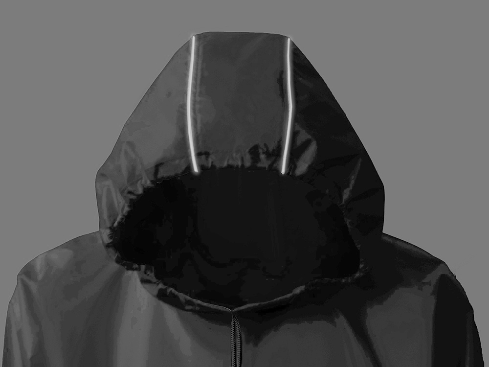 Дождевик - пончо Galaxy со светоотражающими элементами, серый-8