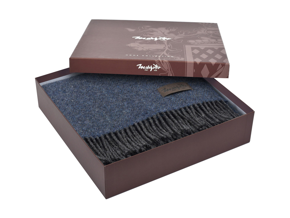 Плед MARZOTTO AREQUIPA 1012, темно-синий-2