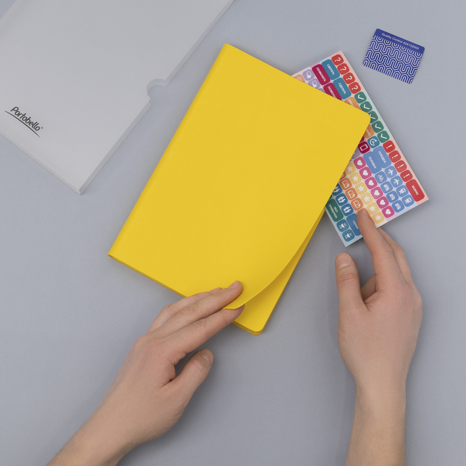 Ежедневник Latte NEW недатированный, желтый/желтый-11