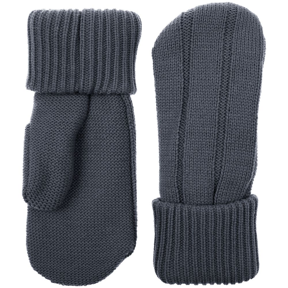 Варежки Knit Beat, темно-серые-0