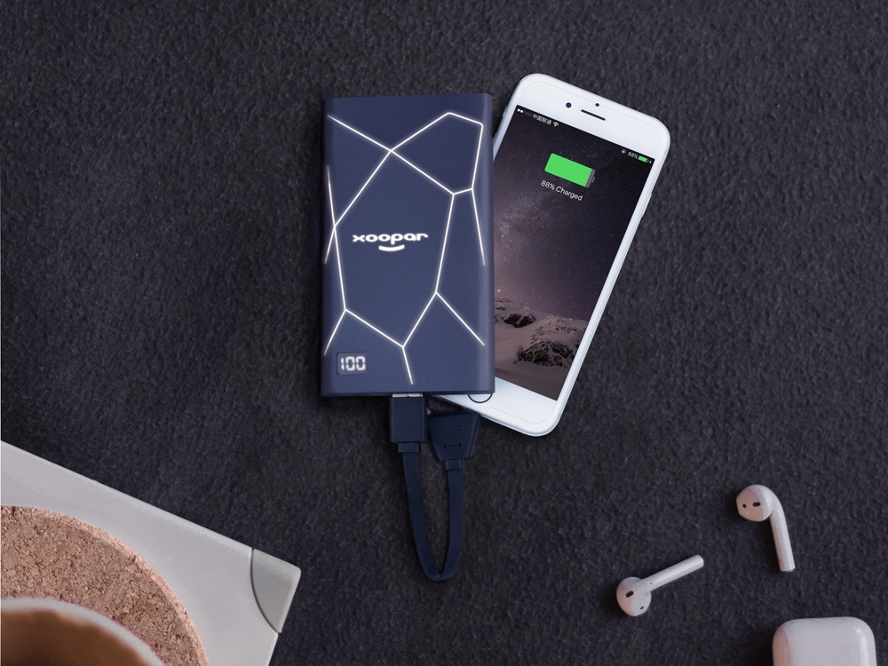 Портативное зарядное устройство XOOPAR GEO, мокрый асфальт-10