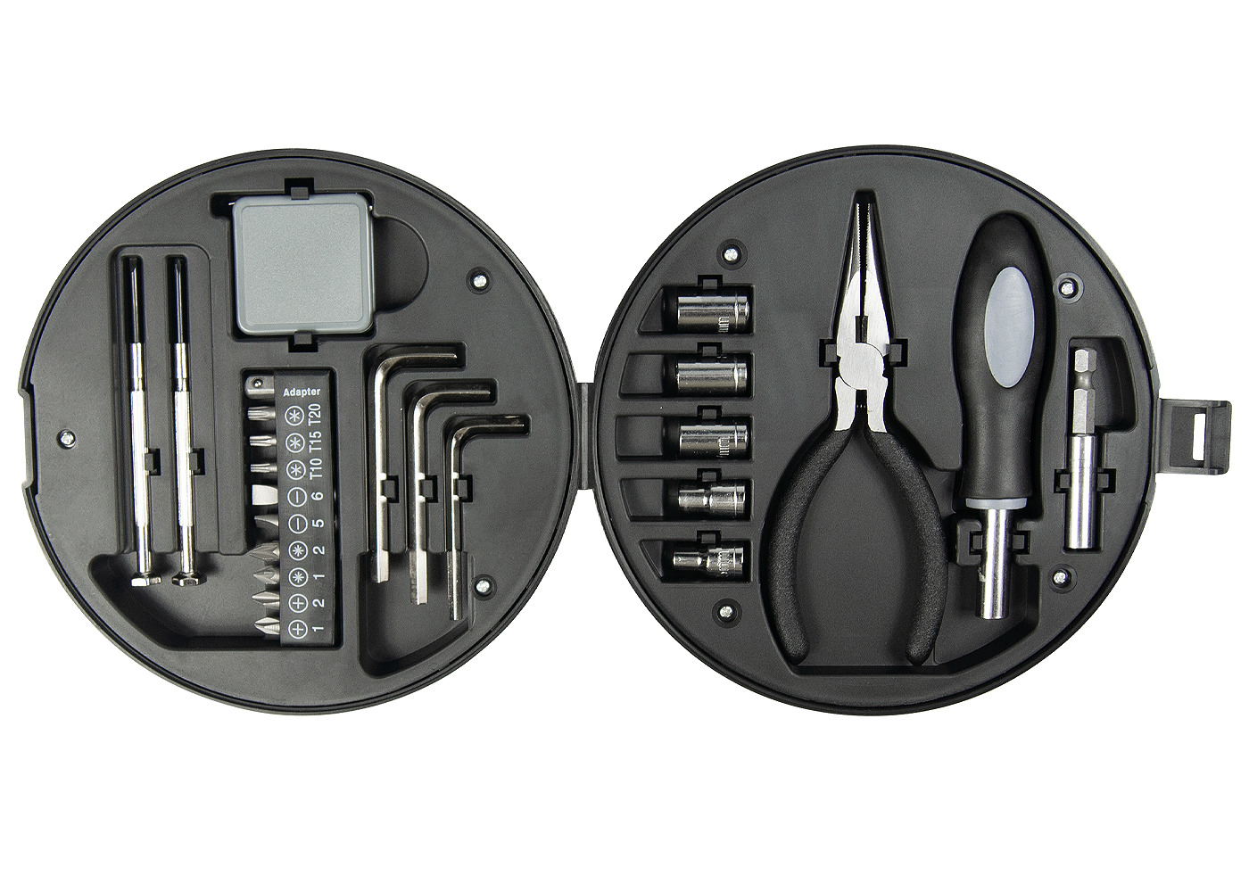 Набор инструментов в форме колеса TORQ, Черный-1