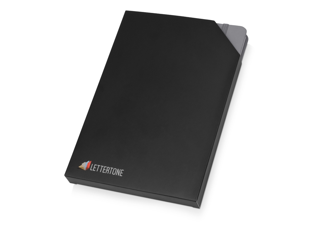 Блокнот А5 Vision, Lettertone, серый-5