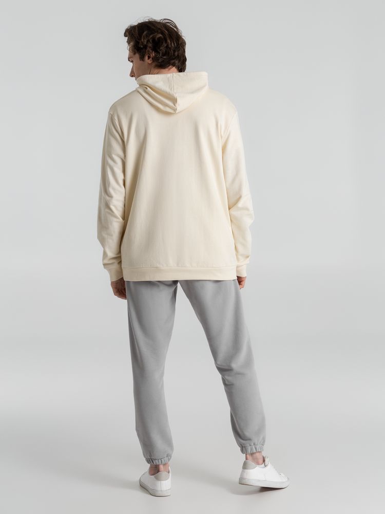 Толстовка с капюшоном унисекс Hoodie, светло-желтая-9