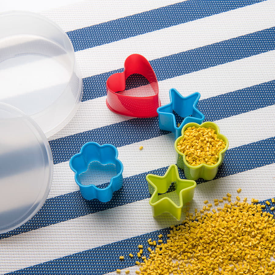Формочки для печенья KENZZO (5 шт) в коробке,  пластик, разные цвета-5