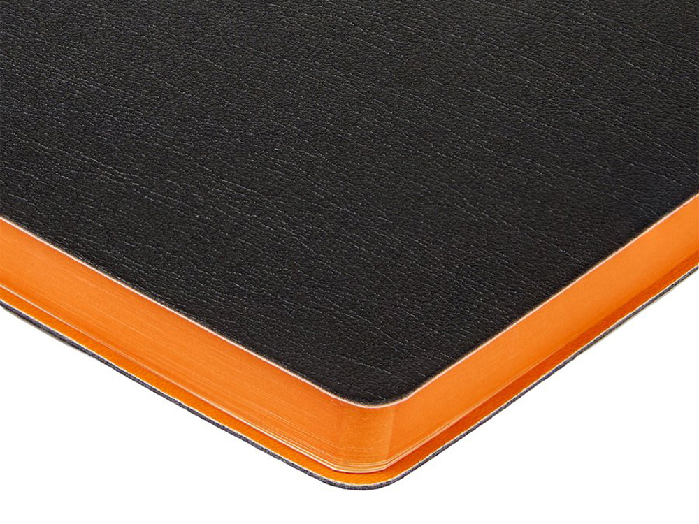 Ежедневник недатированный А5 Boston, черный (оранжевый обрез)-6