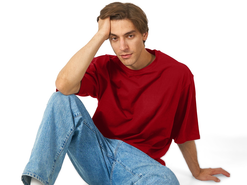 Футболка Berlin к/р оверсайз, 100% хлопок, 180гр, красный-3