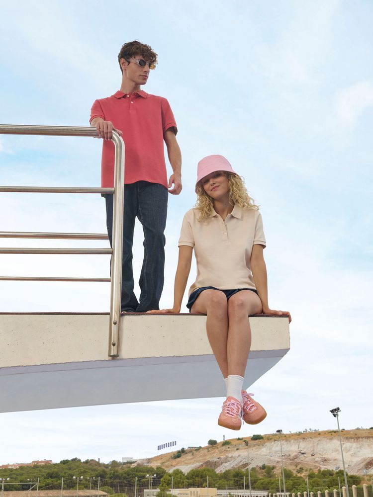 Рубашка поло унисекс Pacific, темный хаки-3