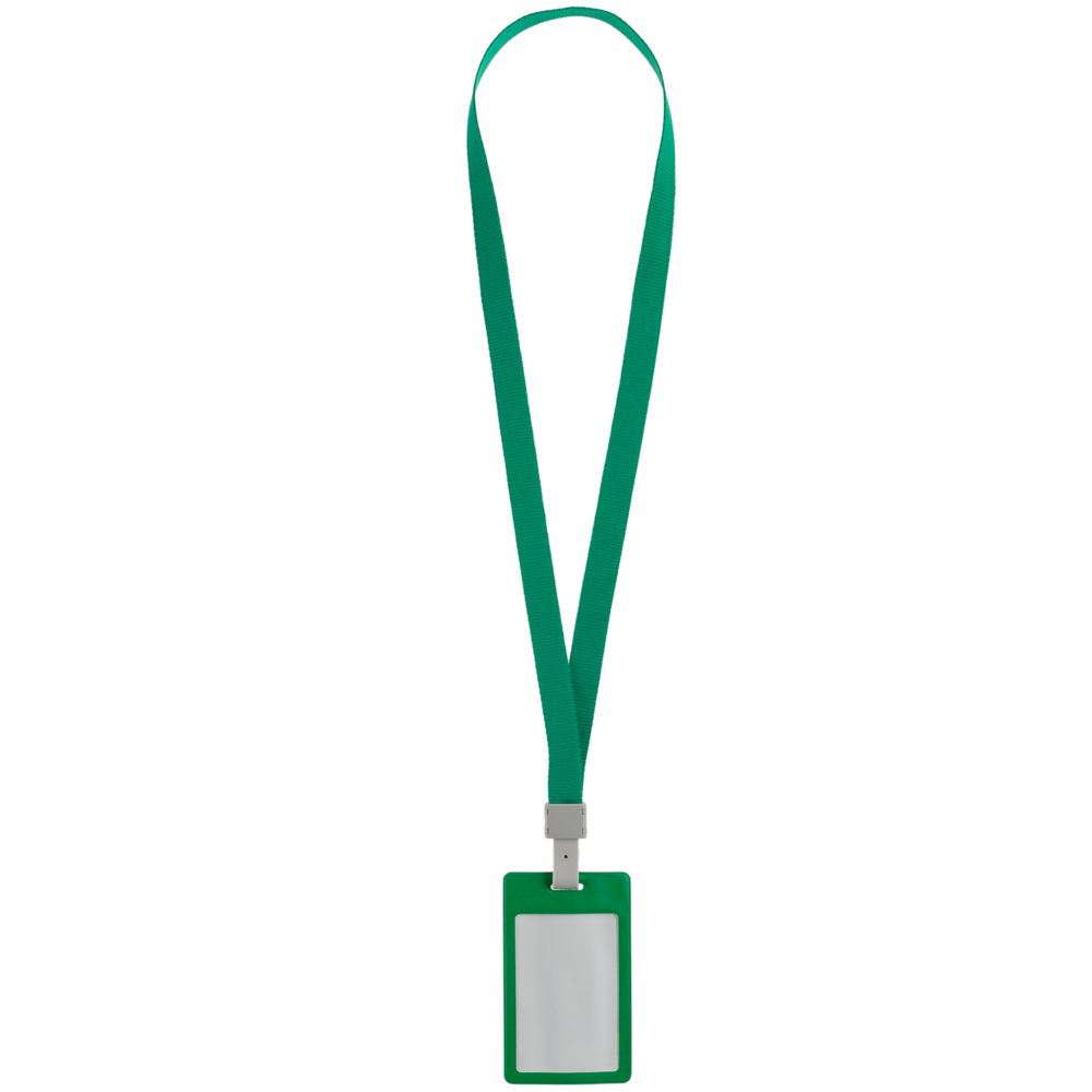 Карман для пропуска с лентой Staff, зеленый-1