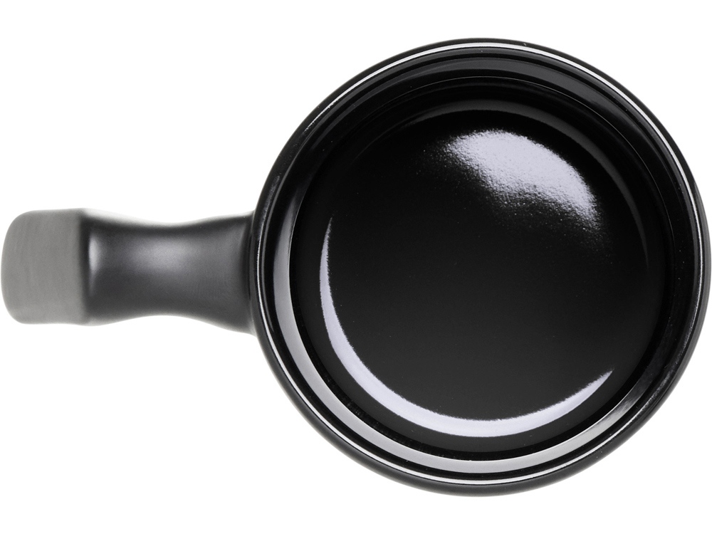 Кружка матовая с прямой ручкой Axio, 360 мл, черный-4