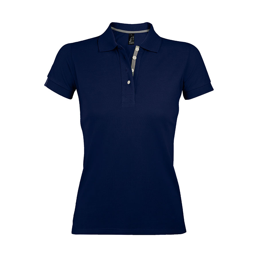 Поло женское PORTLAND WOMEN 200, темно-синий, серый-0