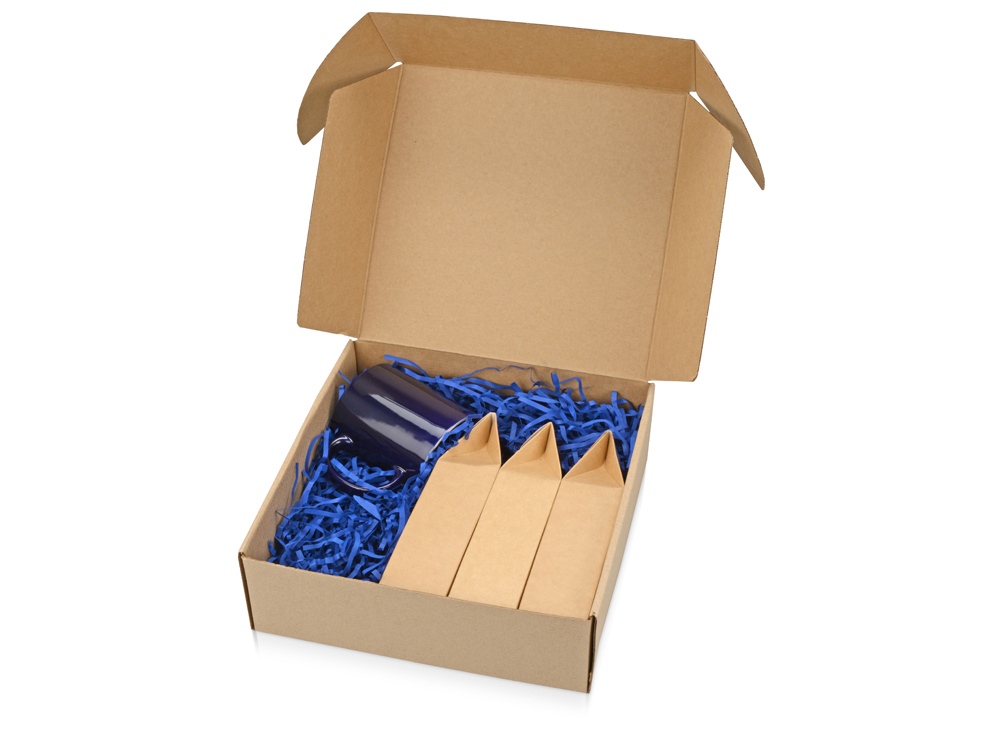 Подарочный набор Tea Trio Superior с тремя видами чая, синий-0