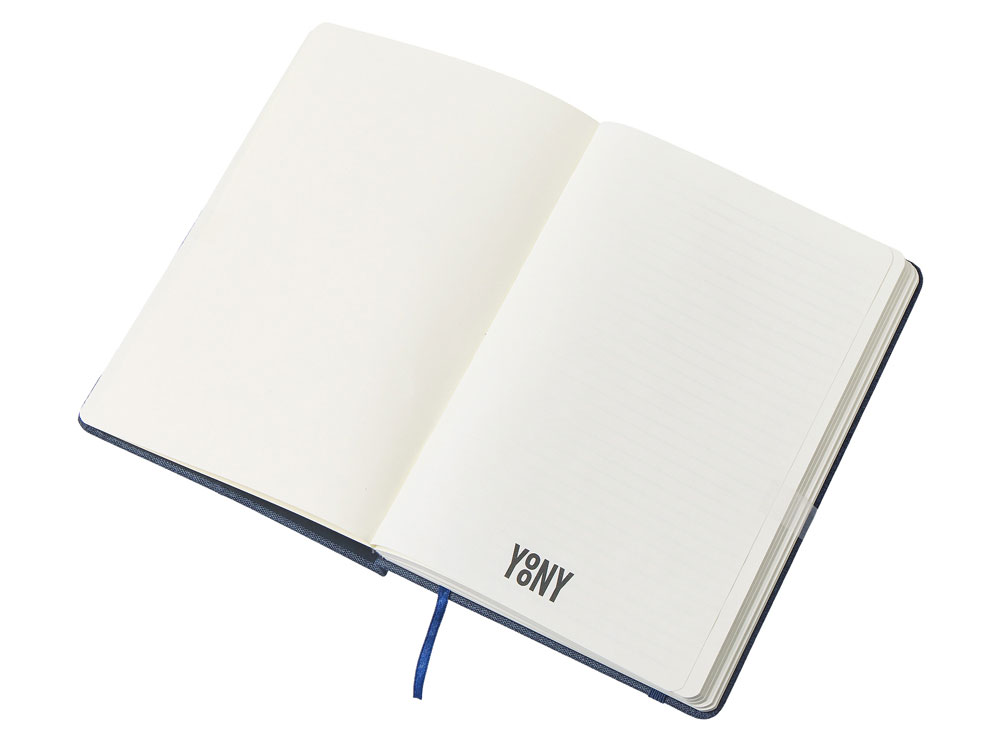 Набор блокнот А5 с магнитным держателем для ручки и подставкой для телефона и металлической шариковой ручкой NotaBene, темно-синий-5