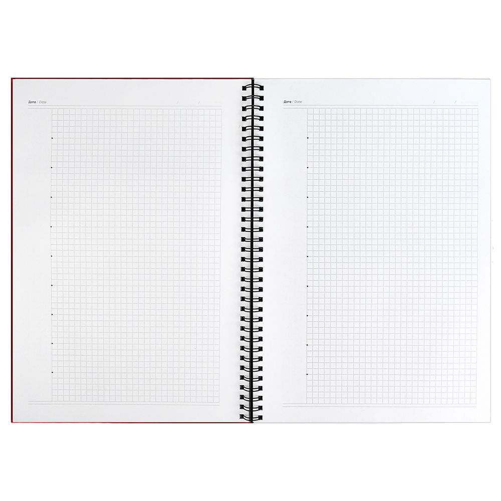 Ежедневник Notera, недатированный, красный-4