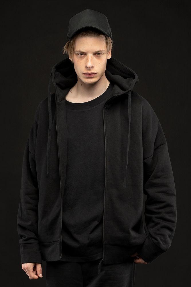 Футболка унисекс оверсайз T2, черная-1