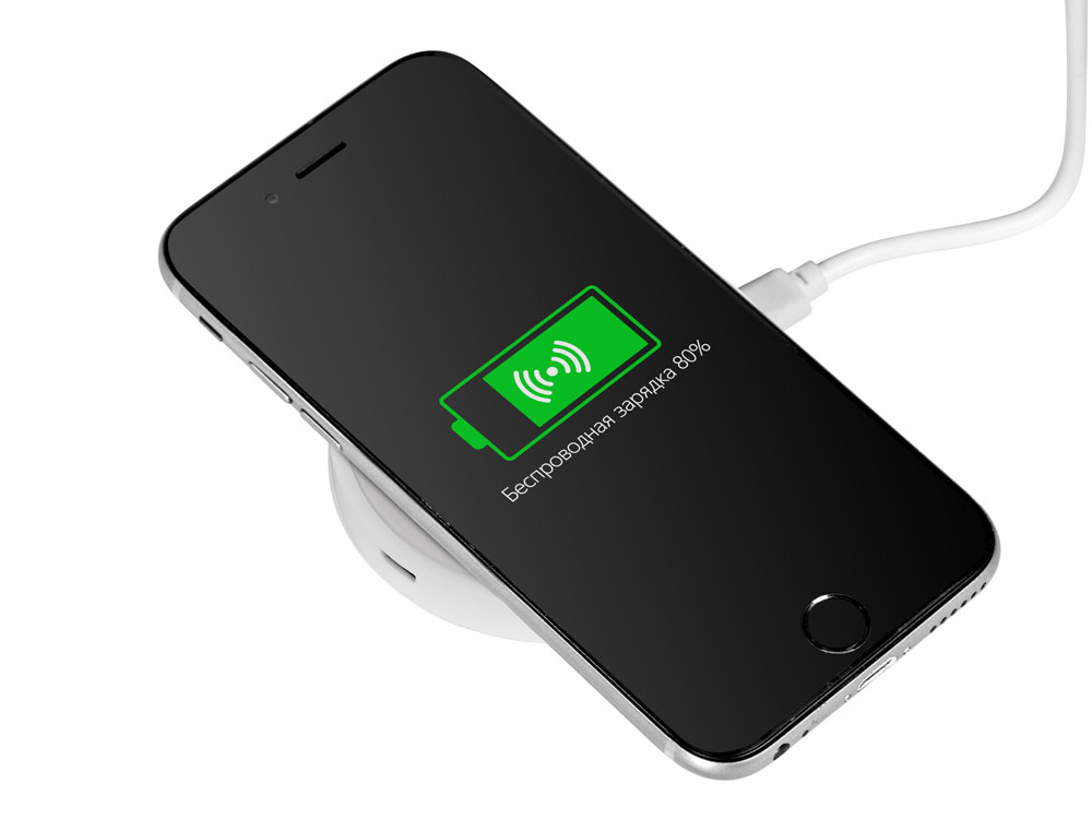 Беспроводное зарядное устройство Dot, 5 Вт, белый-1