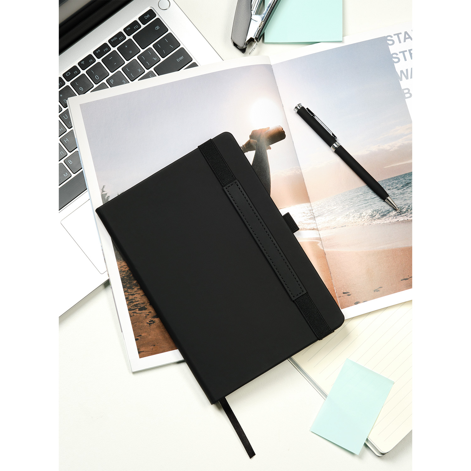 Ежедневник Альфа (Alpha) недатированный, черный/черный-14