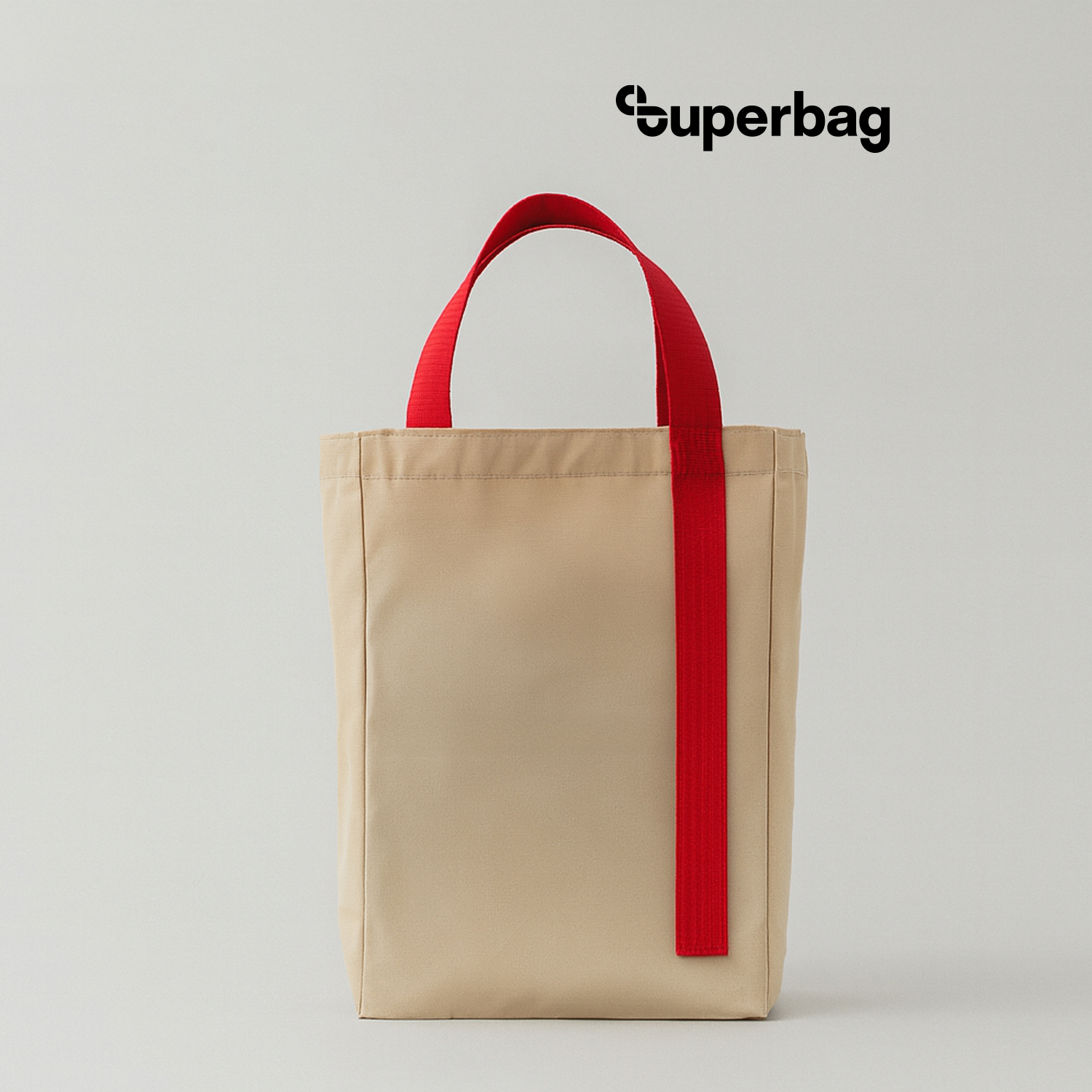 Шоппер Superbag Pack (M) (неокрашенный с красным)-0