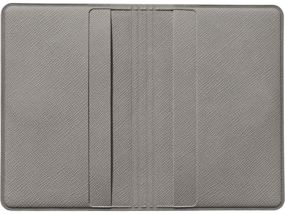Футляр-книжка на 4-е карты с RFID Favor, серый-2