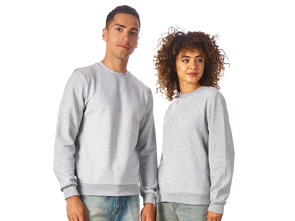 Свитшот Monaco унисекс, серый меланж-0