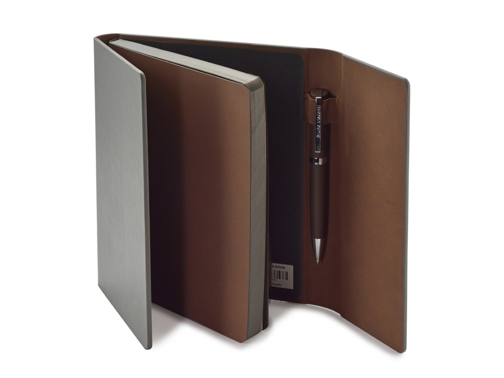 Ежедневник недатированный с магнитным клапаном, А5 WALTZ, темно-серый-1