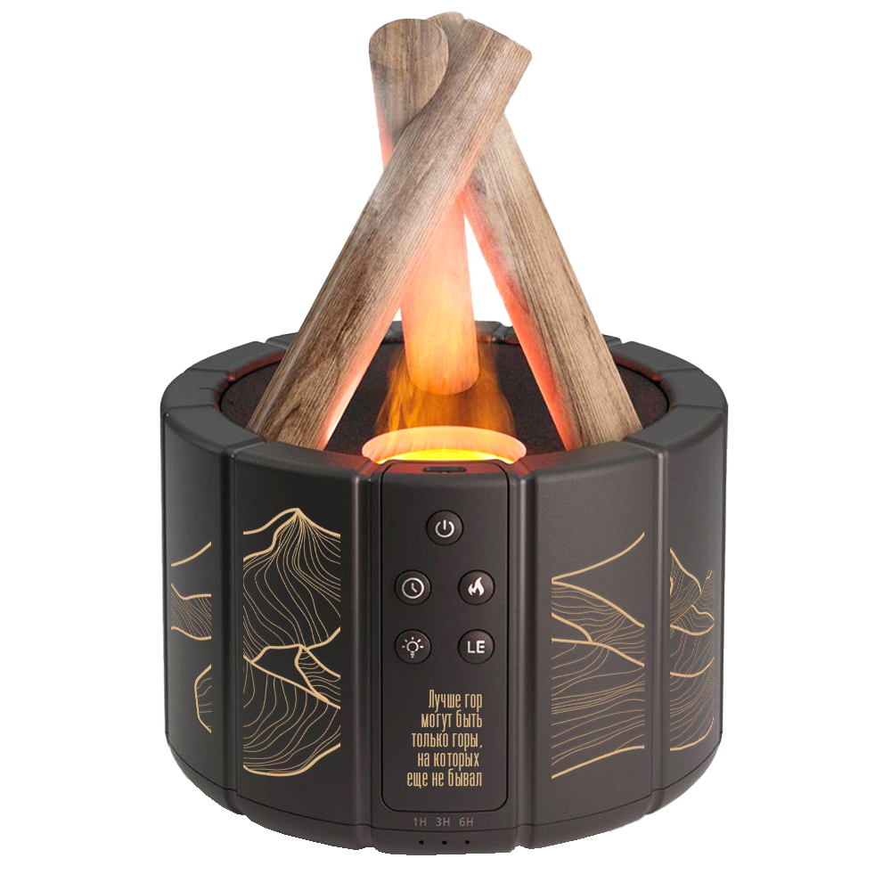 Светодиодный USB увлажнитель-аромадиффузор Bonfire с пультом Д/У, Черный-2