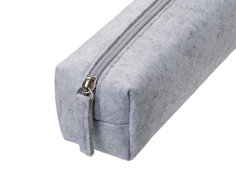 Пенал Felt из RPET-фетра, светло-серый-4