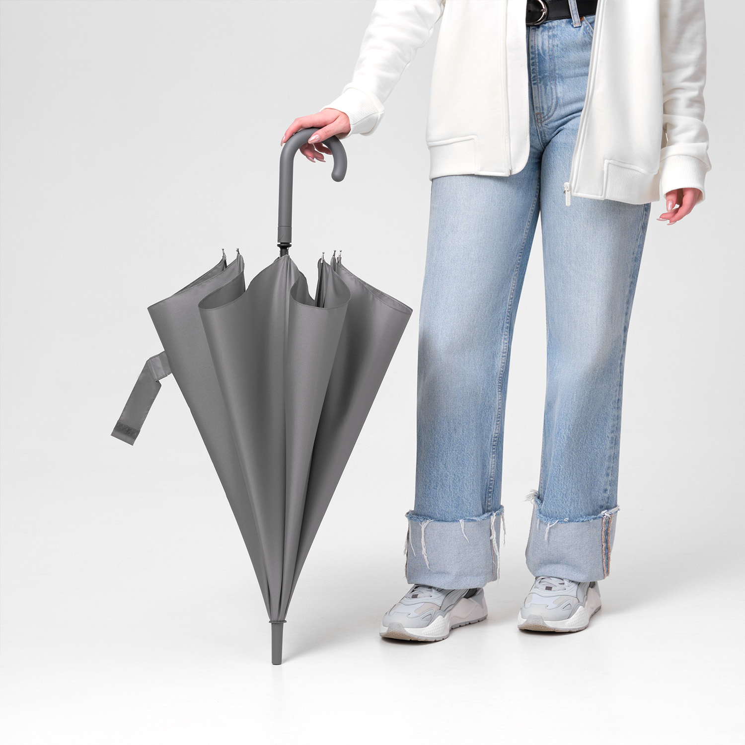 Зонт-трость Phantom, серый-10