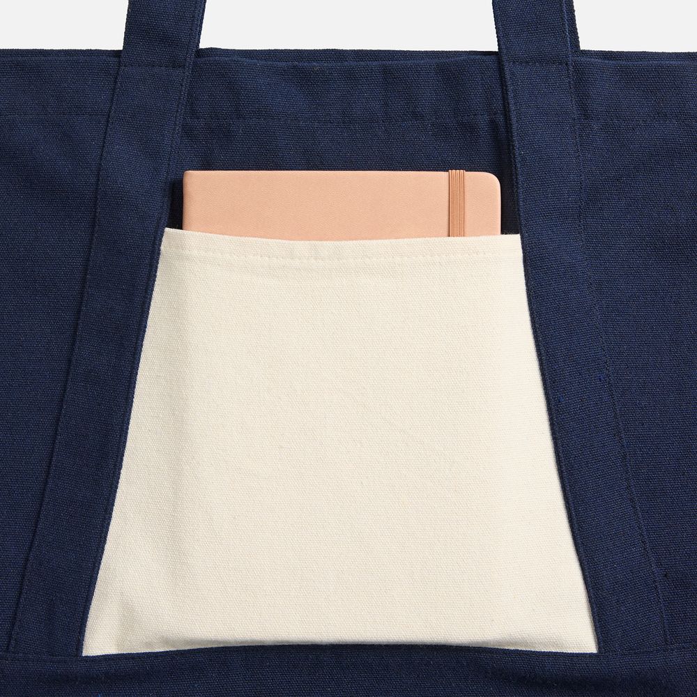 Шопер Shophop, синий с неокрашенным-3