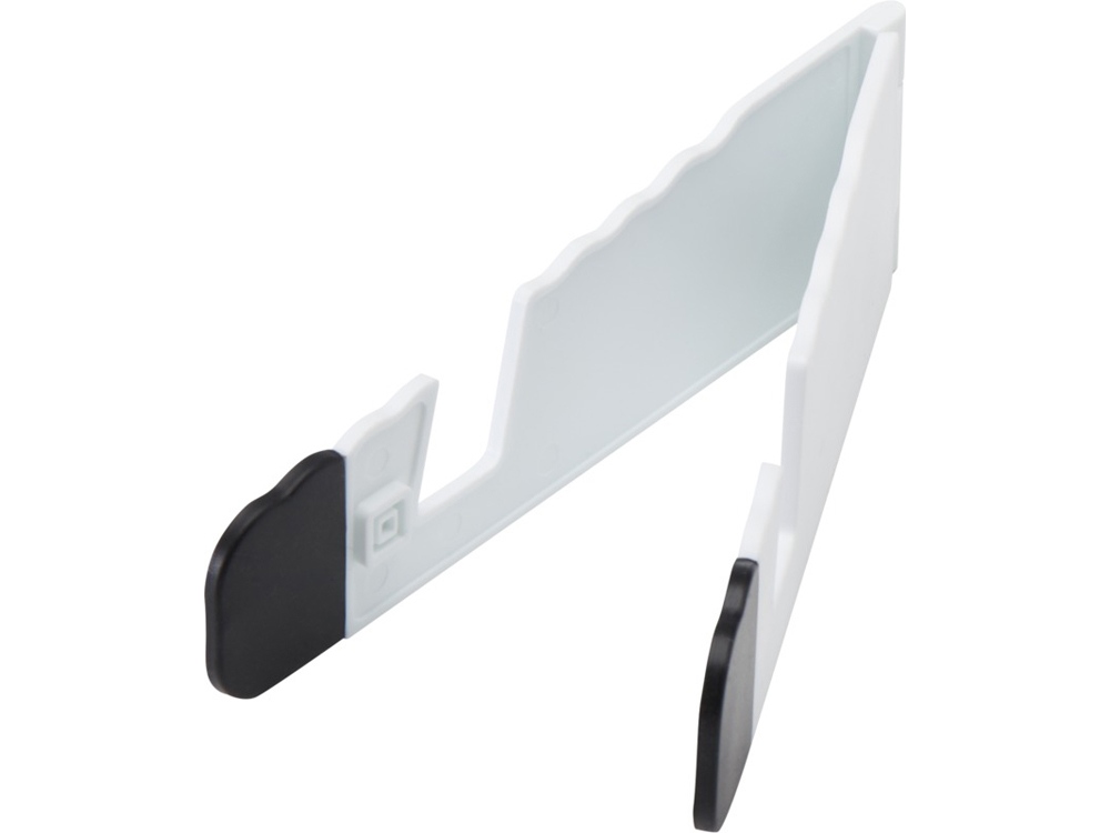 Buna складная подставка для планшета и телефона из переработанной пластмассы, белый-2