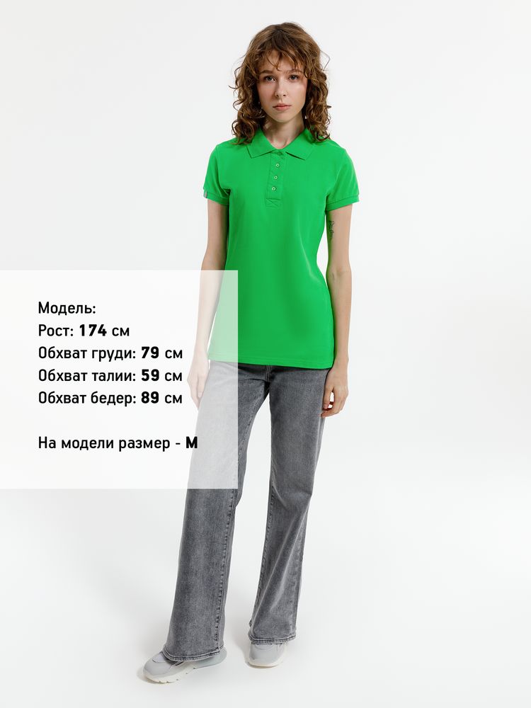 Рубашка поло женская Virma Premium Lady, зеленое яблоко-3