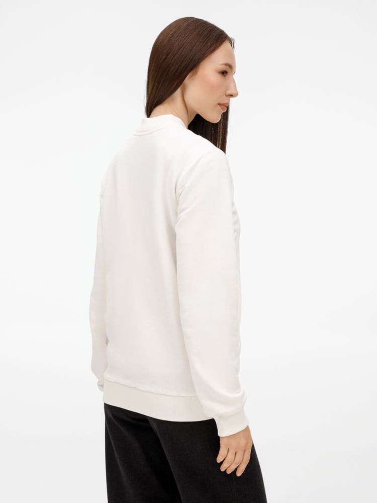 Бомбер унисекс Nuppu, молочно-белый-5