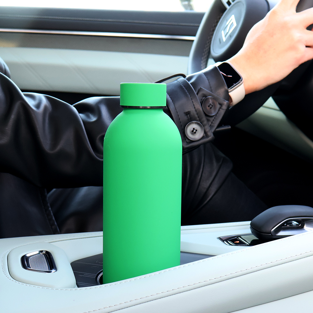 Термобутылка Perfecto софт-тач, Зеленый-3