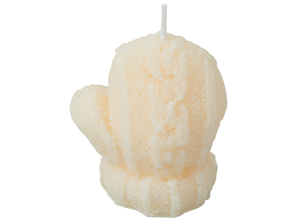 Свеча Рукавичка, молочный-0
