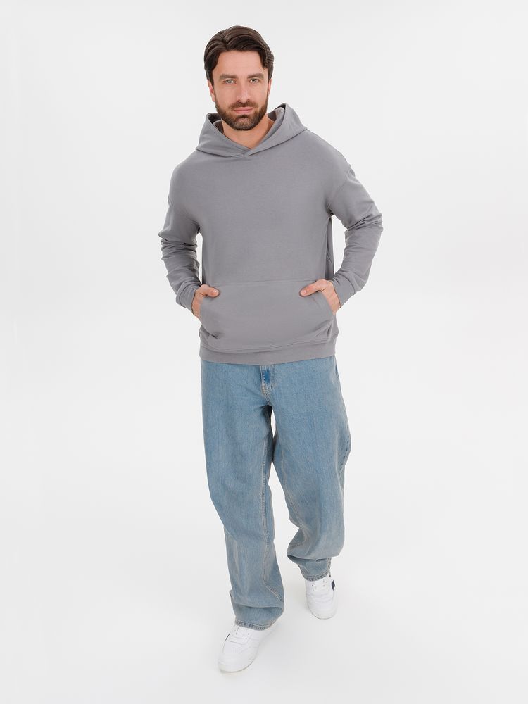 Худи оверсайз унисекс Outshine, серое-4