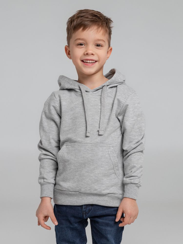 Толстовка с капюшоном детская Kirenga Kids, серый меланж-5