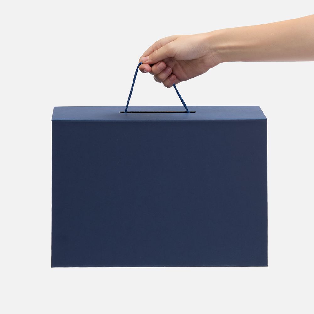 Коробка складная New Case Fold, темно-синяя-3