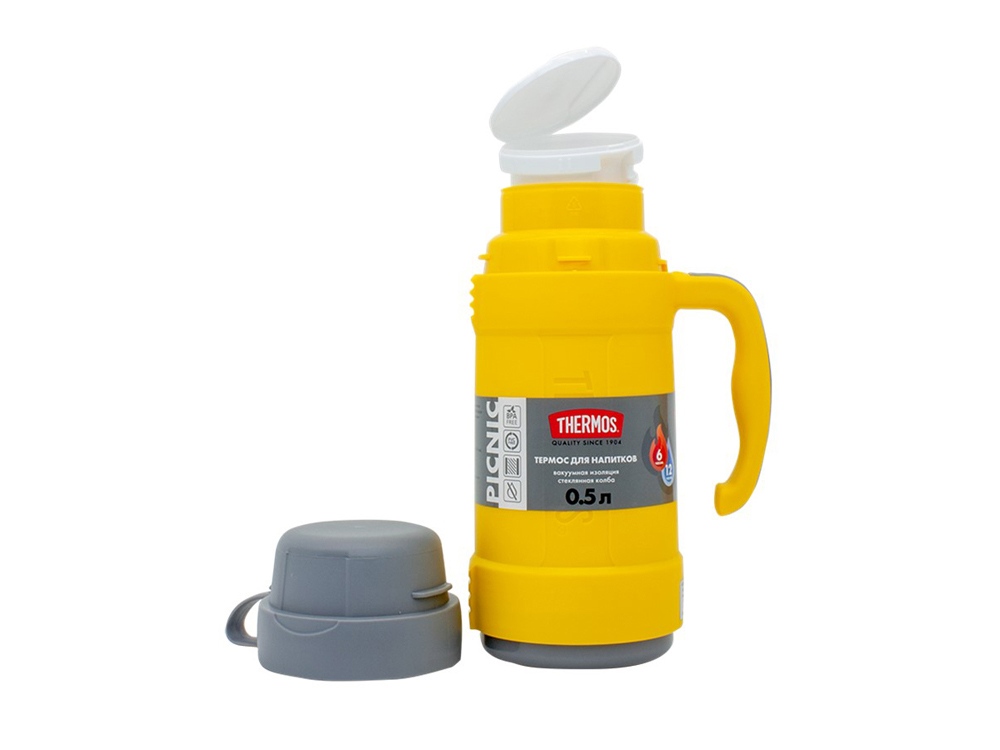 Термос со стеклянной колбой тм THERMOS PICNIC 40 Series Yellow 0,5L-2