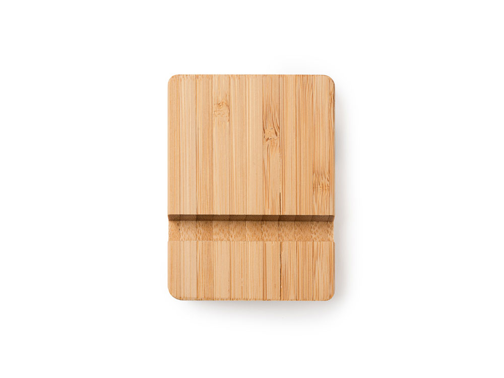 Подставка из бамбука ANTIX для мобильных устройств, планшетов или смартфонов, бежевый-4