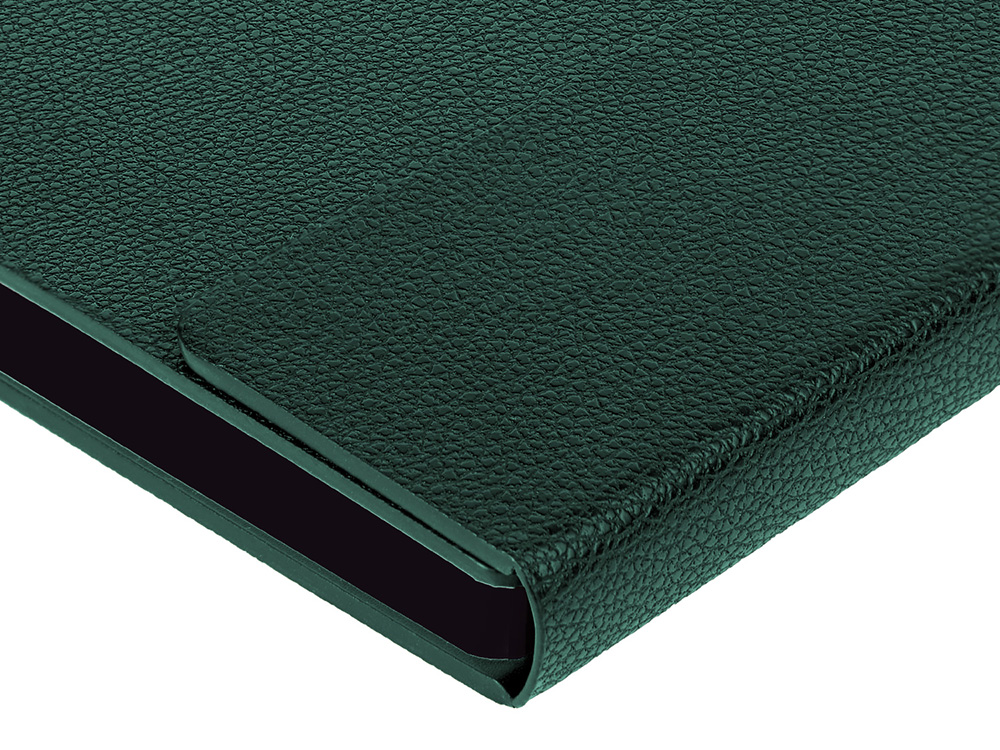 Ежедневник недатированный с магнитным клапаном А5 Venezia, зеленый-2