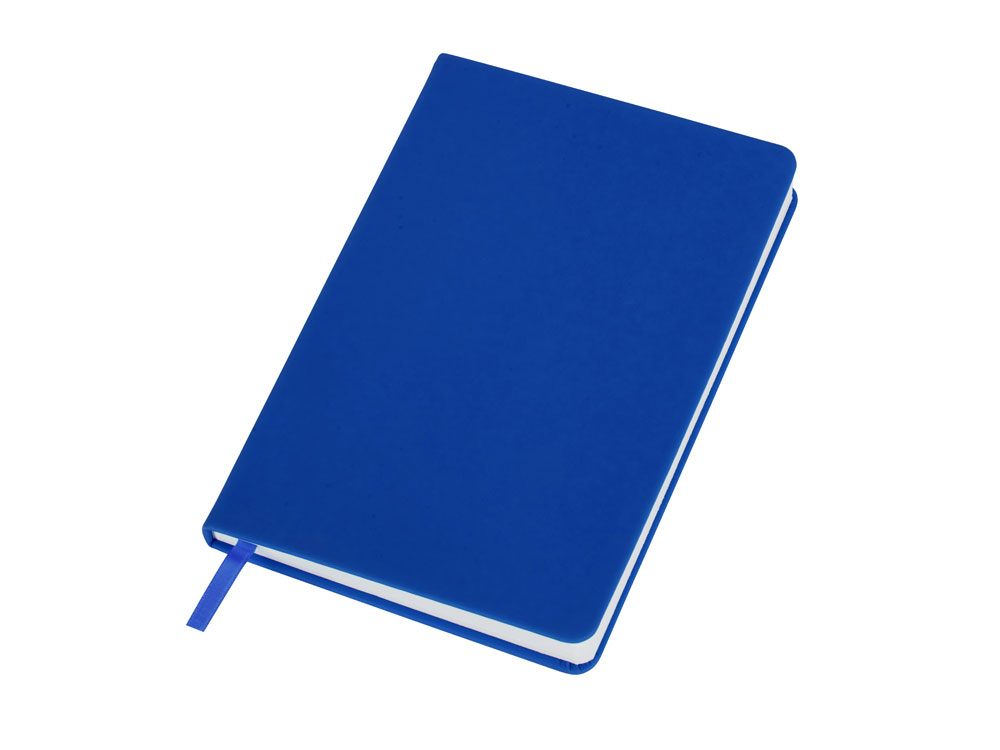 Бизнес-блокнот C2 софт-тач, твердая обложка, 128 листов, синий-0