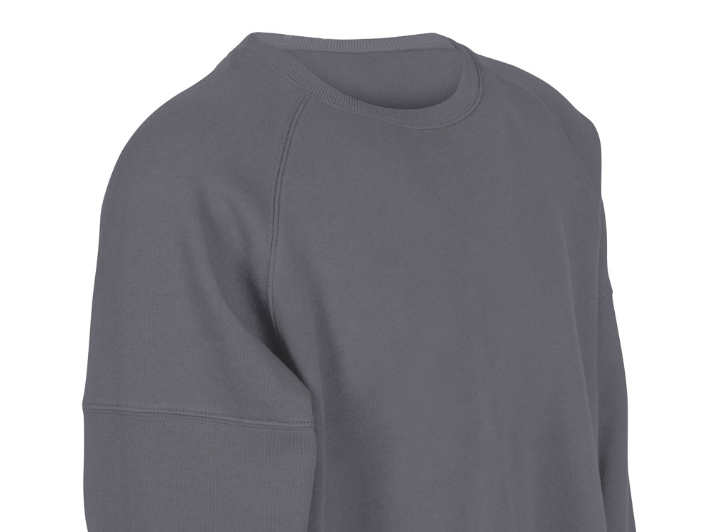 Свитшот оверсайз Paris, унисекс, темно-серый-15