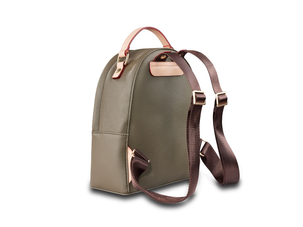 Рюкзак женский BUGATTI ЭЛЛА | ELLA, оливковый, полиуретан, 24х11,5х28 см-3