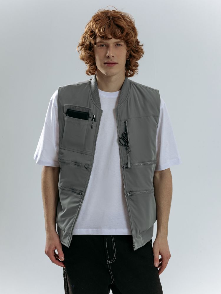 Жилет Hard Work, серый-5