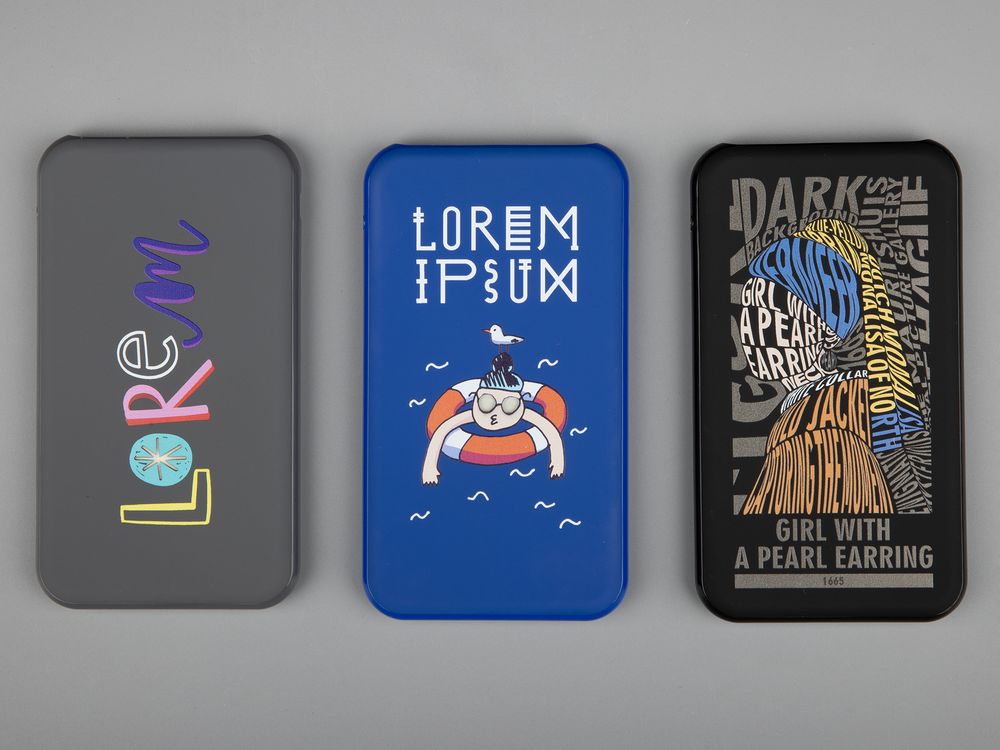 Аккумулятор Uniscend Starry с подсветкой, 5000 мАч, темно-серый-2