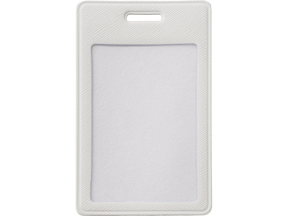 Бейдж с рулеткой-карабин Favor, белый-2