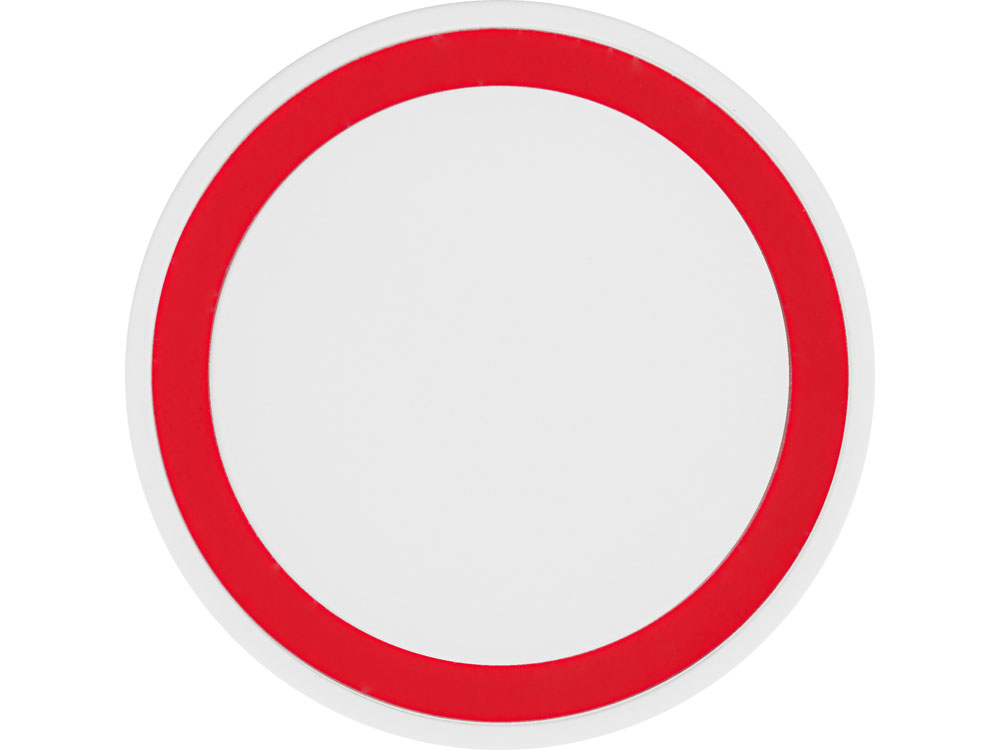 Беспроводное зарядное устройство Dot, 5 Вт, белый/красный-3